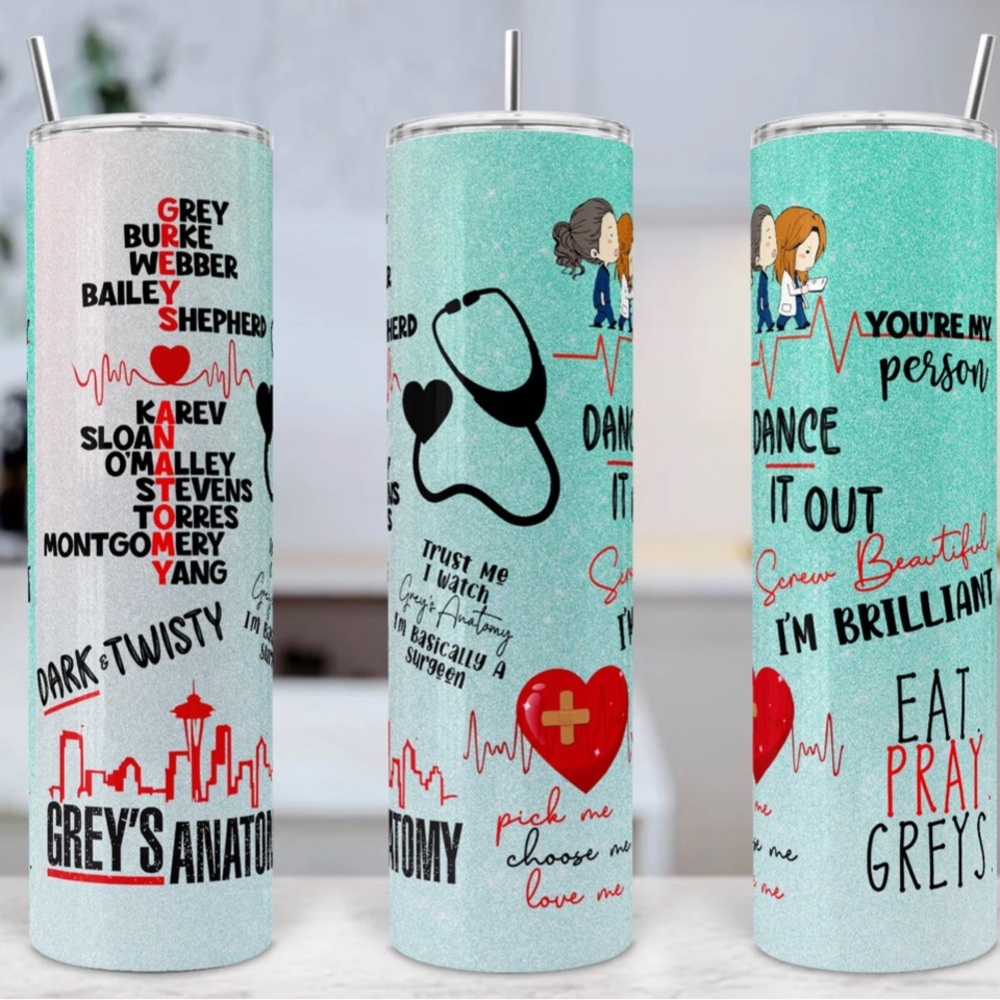 Greys anatomy tumbler